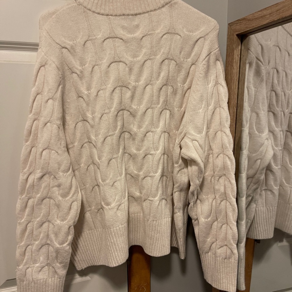 Cable knit sweater